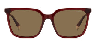 Polaroid PLD 4163/S women Red Squared Sunglasses