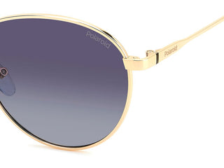 Polaroid PLD 4171/G/S/X women Gold Pilot Sunglasses