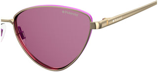 Polaroid PLD 6071/S/X women Gold Cat Eye Sunglasses