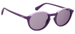 Polaroid PLD 6125/S unisex Violet Round Sunglasses