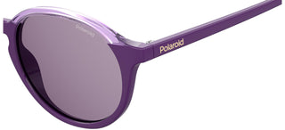 Polaroid PLD 6125/S unisex Violet Round Sunglasses