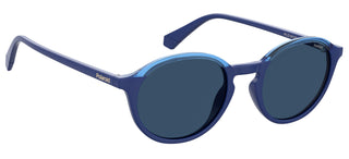 Polaroid PLD 6125/S unisex Blue Round Sunglasses