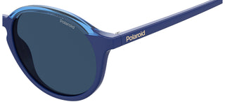 Polaroid PLD 6125/S unisex Blue Round Sunglasses