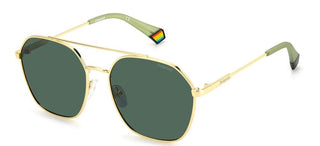 Polaroid PLD 6172/S unisex Gold Squared Sunglasses