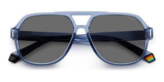 Polaroid PLD 6193/S unisex Blue Squared Sunglasses
