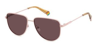 Polaroid PLD 6196/S/X unisex Pink Squared Sunglasses