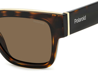 Polaroid PLD 6198/S/X unisex Havana Squared Sunglasses