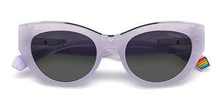 Polaroid PLD 6199/S/X women Violet Squared Sunglasses