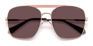 Polaroid PLD 6201/S/X women Rose gold Geometric Sunglasses