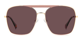 Polaroid PLD 6201/S/X women Rose gold Geometric Sunglasses