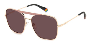 Polaroid PLD 6201/S/X women Rose gold Geometric Sunglasses