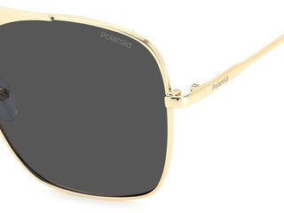 Polaroid PLD 6201/S/X women Gold Geometric Sunglasses
