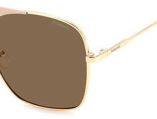 Polaroid PLD 6201/S/X women Gold Geometric Sunglasses