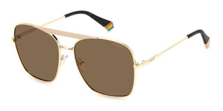 Polaroid PLD 6201/S/X women Gold Geometric Sunglasses