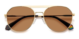 Polaroid PLD 6211/S/X unisex Gold Geometric Sunglasses
