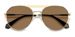 Polaroid PLD 6211/S/X unisex Gold Geometric Sunglasses