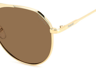 Polaroid PLD 6211/S/X unisex Gold Geometric Sunglasses