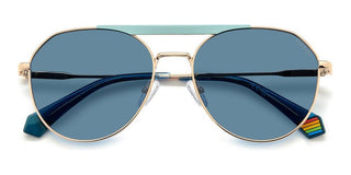 Polaroid PLD 6211/S/X unisex Gold Geometric Sunglasses