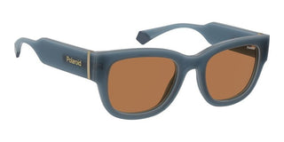 Polaroid Pld 6213/s/xn Women Blue Squared Sunglasses