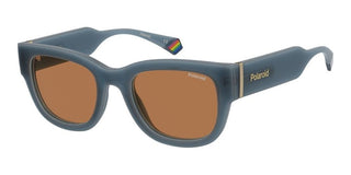 Polaroid Pld 6213/s/xn Women Blue Squared Sunglasses