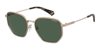 Polaroid Pld 6214/s/xn Unisex Gold Geometric Sunglasses