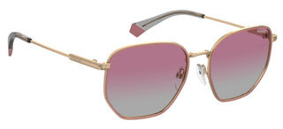 Polaroid Pld 6214/s/xn Unisex Gold Geometric Sunglasses