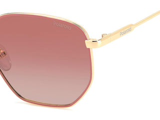 Polaroid Pld 6214/s/x Unisex Gold Pilot Sunglasses