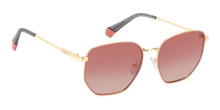 Polaroid Pld 6214/s/x Unisex Gold Pilot Sunglasses
