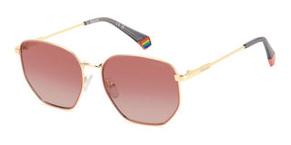 Polaroid Pld 6214/s/x Unisex Gold Pilot Sunglasses