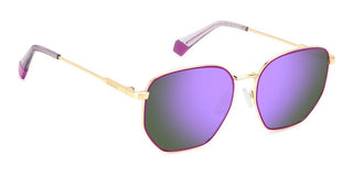 Polaroid Pld 6214/s/x Unisex Gold Pilot Sunglasses