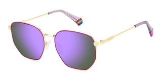 Polaroid Pld 6214/s/x Unisex Gold Pilot Sunglasses
