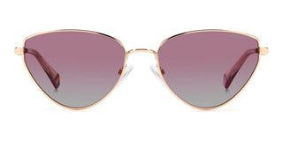 Polaroid Pld 6234/s/x Women Gold Cat Eye Sunglasses