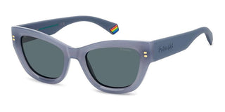 Polaroid Pld 6237/s/x Women Blue Cat Eye Sunglasses