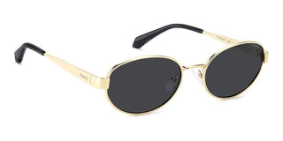 Polaroid Pld 6254/s/x Women Gold Oval Sunglasses