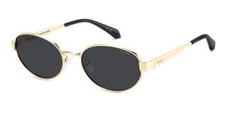 Polaroid Pld 6254/s/x Women Gold Oval Sunglasses