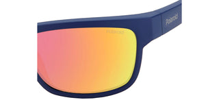 Polaroid PLD 7031/S men Blue Geometric Sunglasses