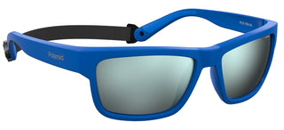 Polaroid PLD 7031/S men Blue Geometric Sunglasses