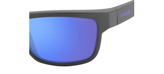 Polaroid PLD 7031/S men Grey Geometric Sunglasses