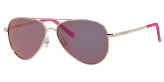 Polaroid Pld 8015/n Kids Children Gold Pilot Sunglasses