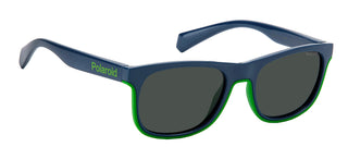 Polaroid PLD 8041/S KIDS children Blue Squared Sunglasses