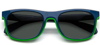 Polaroid PLD 8041/S KIDS children Blue Squared Sunglasses