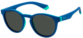 Polaroid PLD 8048/S JUNIOR unisex Blue Round Sunglasses