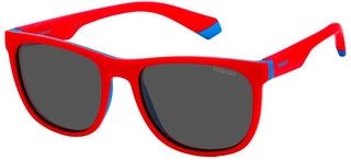 Polaroid PLD 8049/S JUNIOR unisex Red Squared Sunglasses