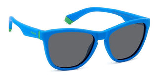 Polaroid PLD 8056/S JUNIOR children Blue Geometric Sunglasses