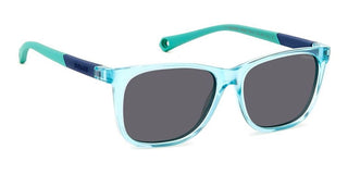 Polaroid Pld 8058/s Children Blue Squared Sunglasses