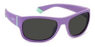 Polaroid Pld 8064/s Unisex Violet Rectangle Sunglasses