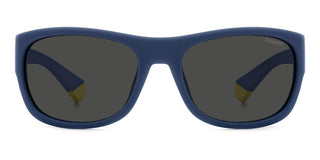 Polaroid Pld 8064/s Unisex Blue Rectangle Sunglasses