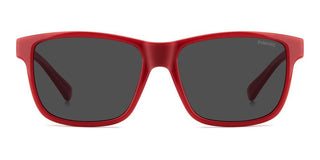 Polaroid Pld 8067/s Junior Children Red Rectangle Sunglasses