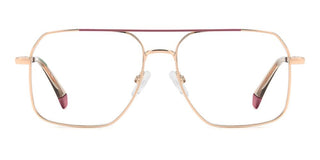 Polaroid Pld D554 Unisex Rose Gold Geometric Eyeglasses