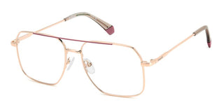 Polaroid Pld D554 Unisex Rose Gold Geometric Eyeglasses